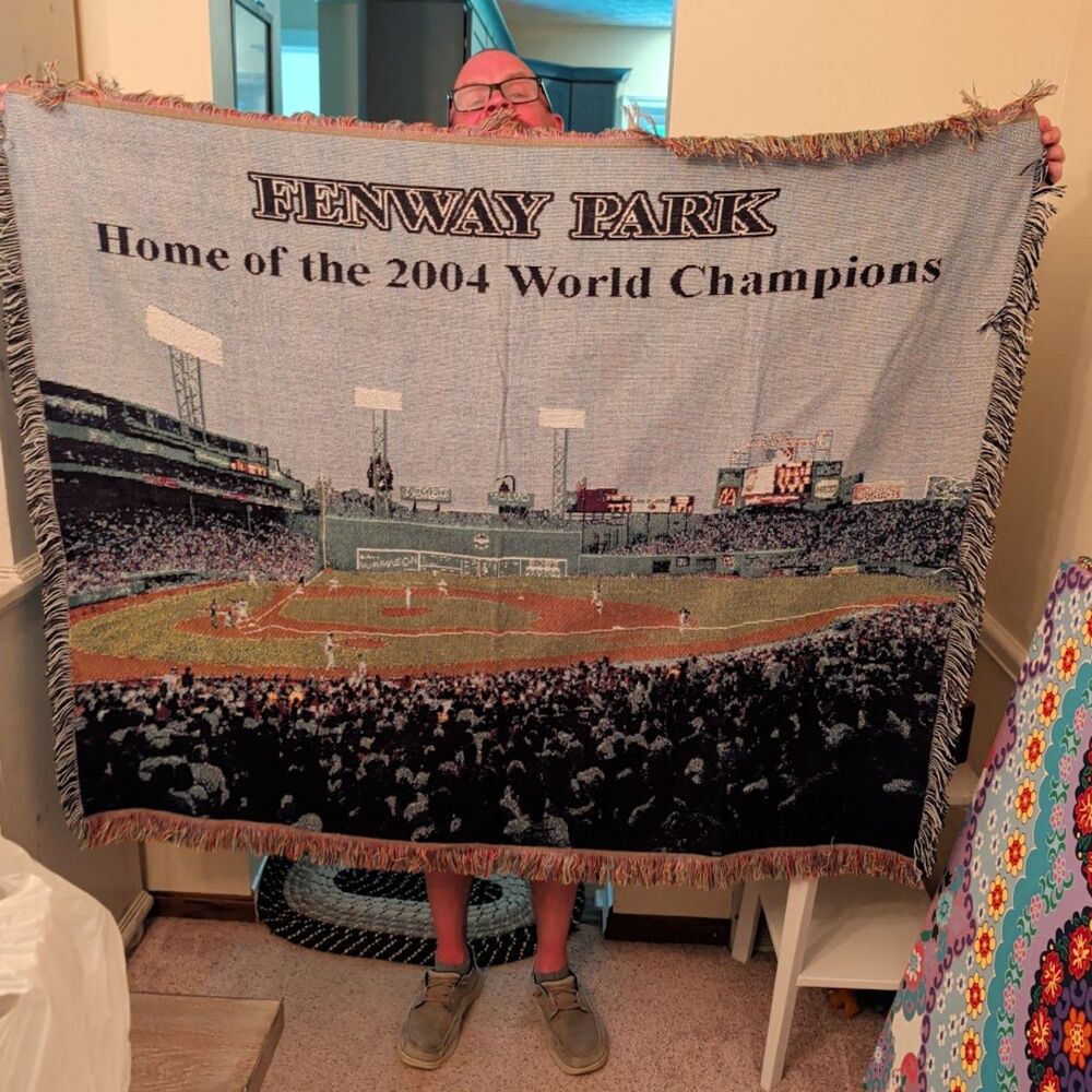 Boston Red Sox Fenway Park 2004 World Champions Northwest Woven Throw NWT